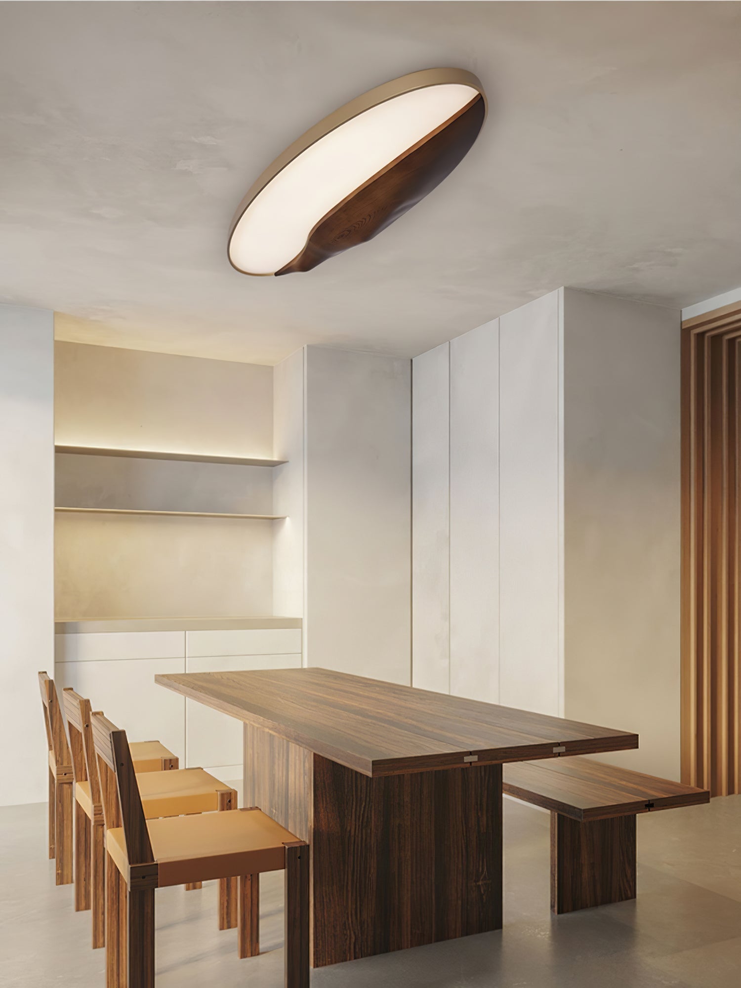 Vishaarae Scandi Wooden Ceiling Light