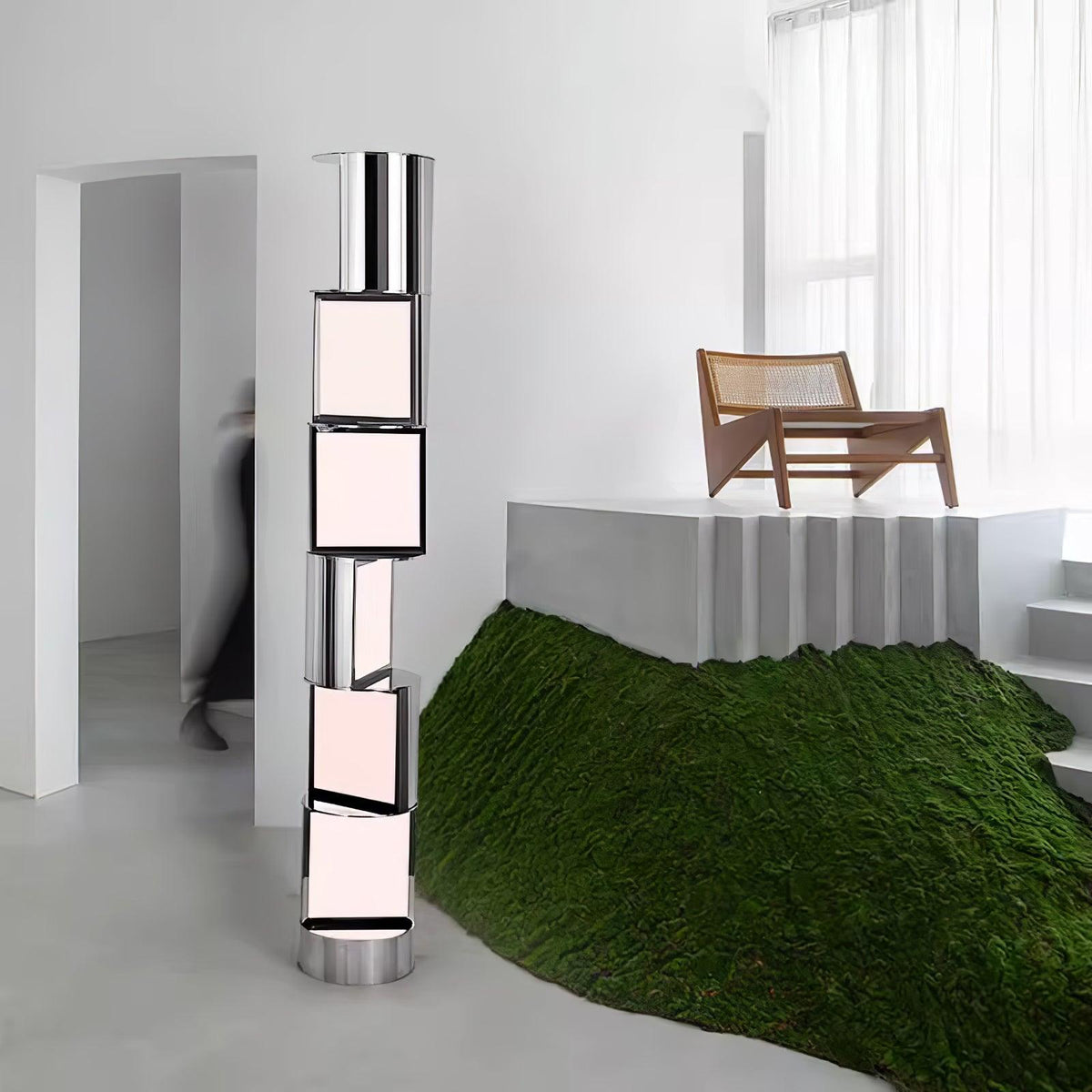 Votary Acrylic Column Floor Lamp