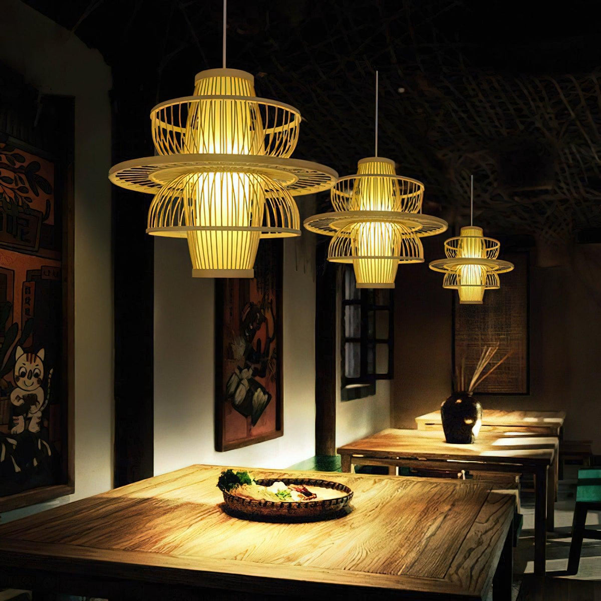 Gsplen Handmade Sigyn Bamboo Pendant Lamp