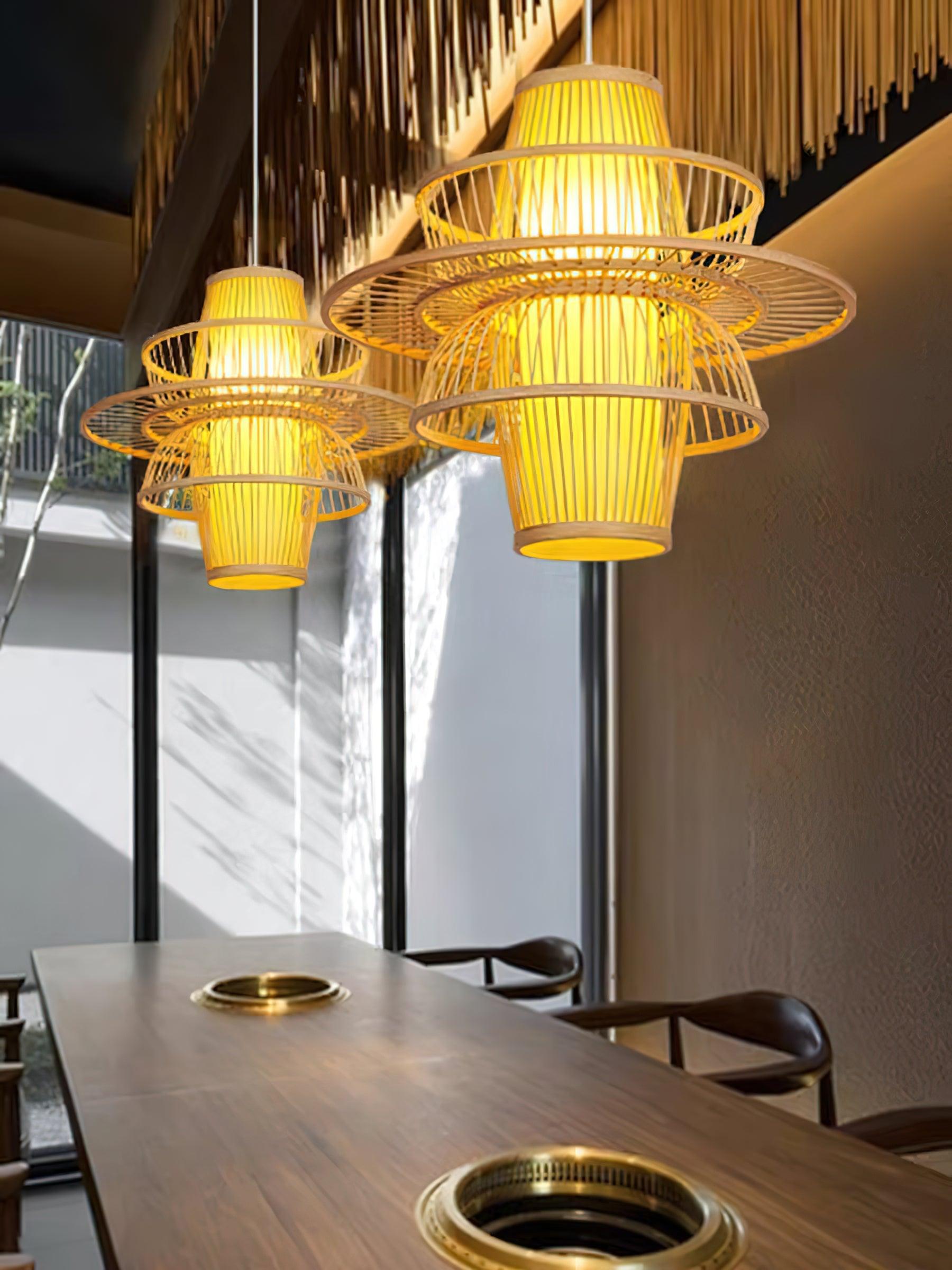 Gsplen Handmade Sigyn Bamboo Pendant Lamp