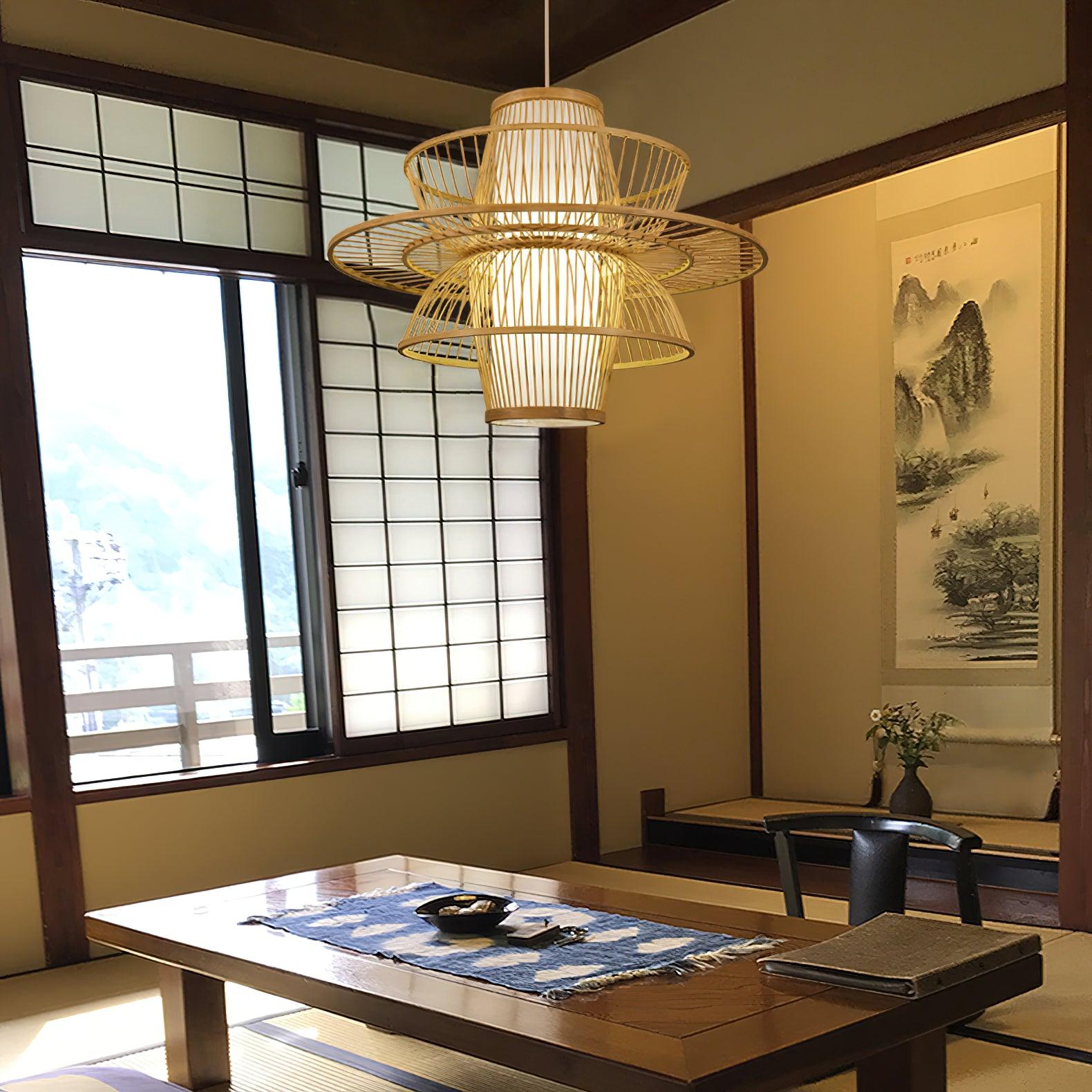 Gsplen Handmade Sigyn Bamboo Pendant Lamp