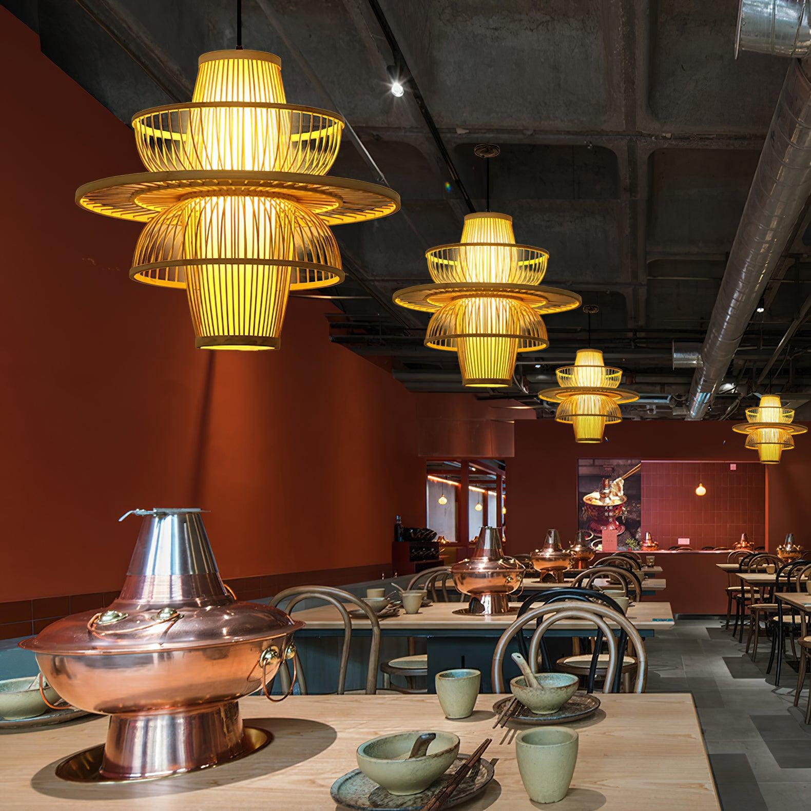 Gsplen Handmade Sigyn Bamboo Pendant Lamp