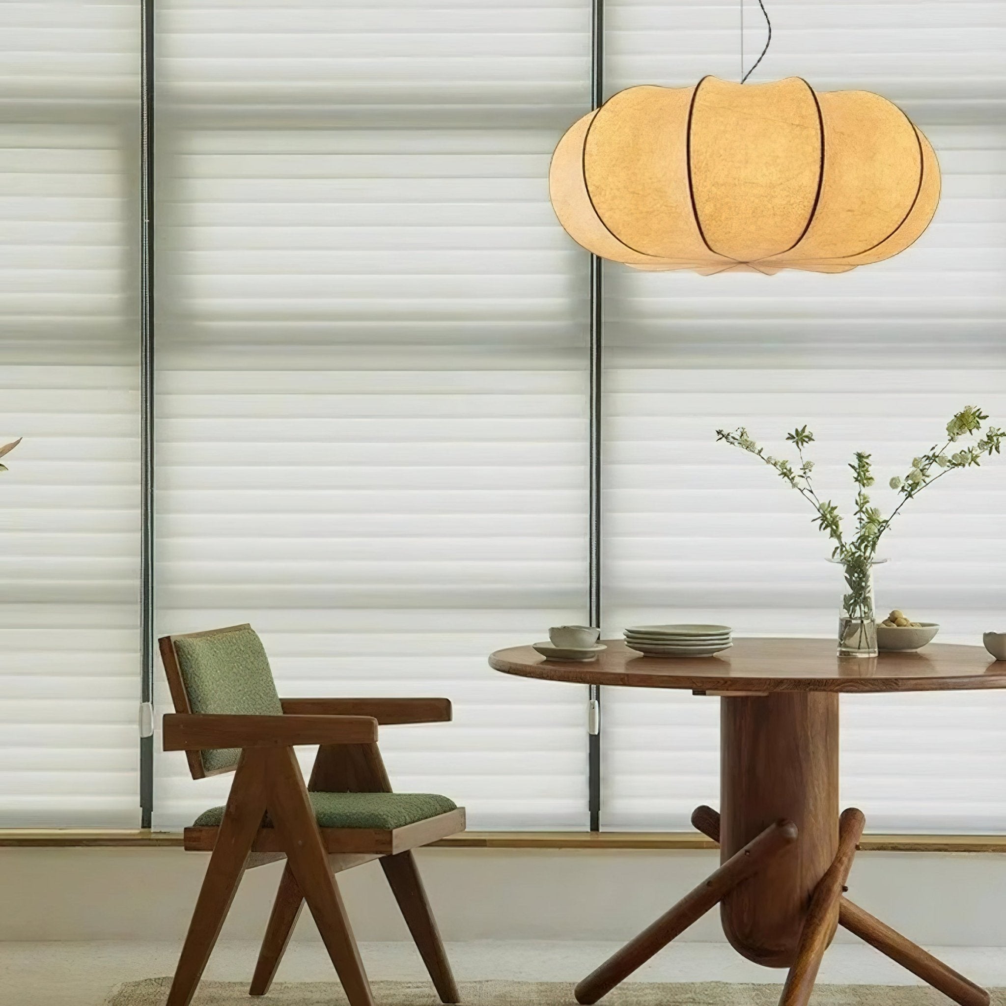 Bovena Silk Traditional Pendant Lamp