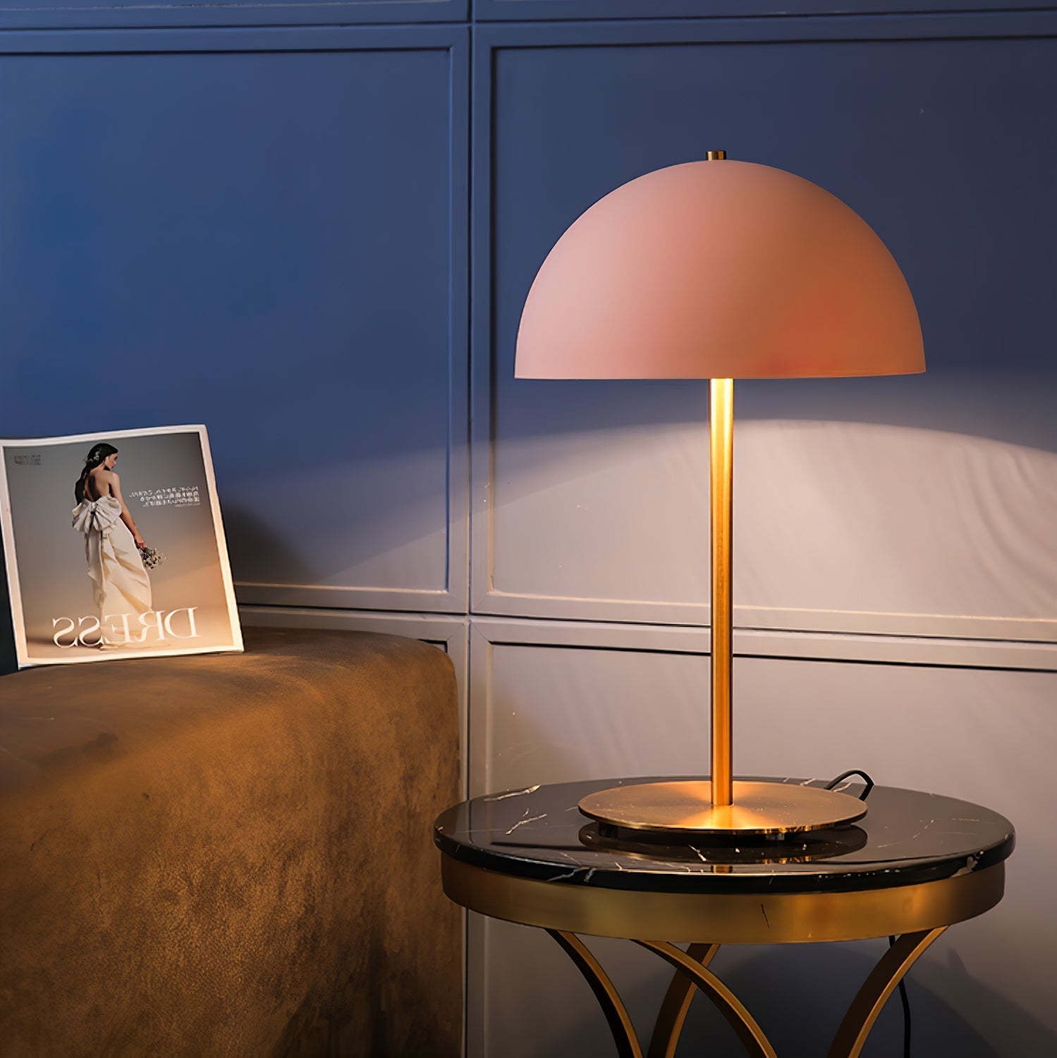 Zephen Acrylic Scandinavian Table Lamp - Neutral Decor