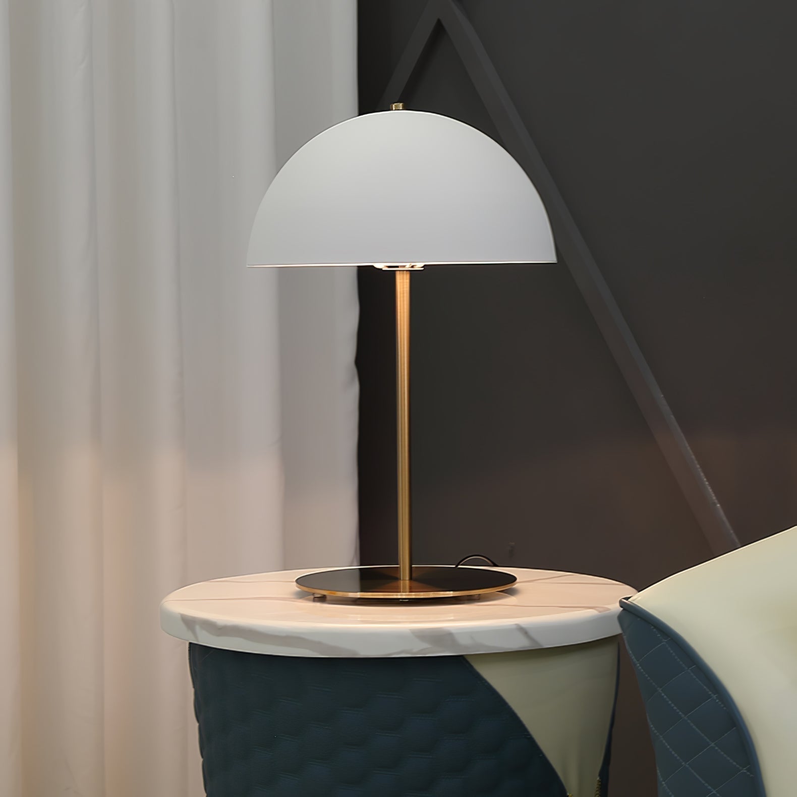 Zephen Acrylic Scandinavian Table Lamp - Neutral Decor
