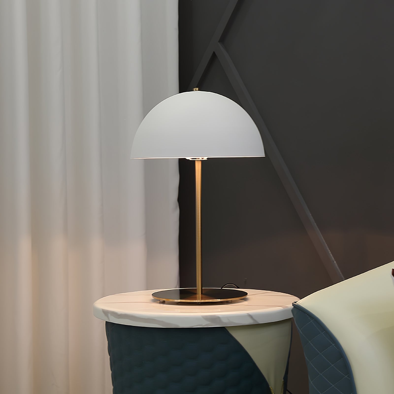 Zephen Acrylic Scandinavian Table Lamp - Neutral Decor