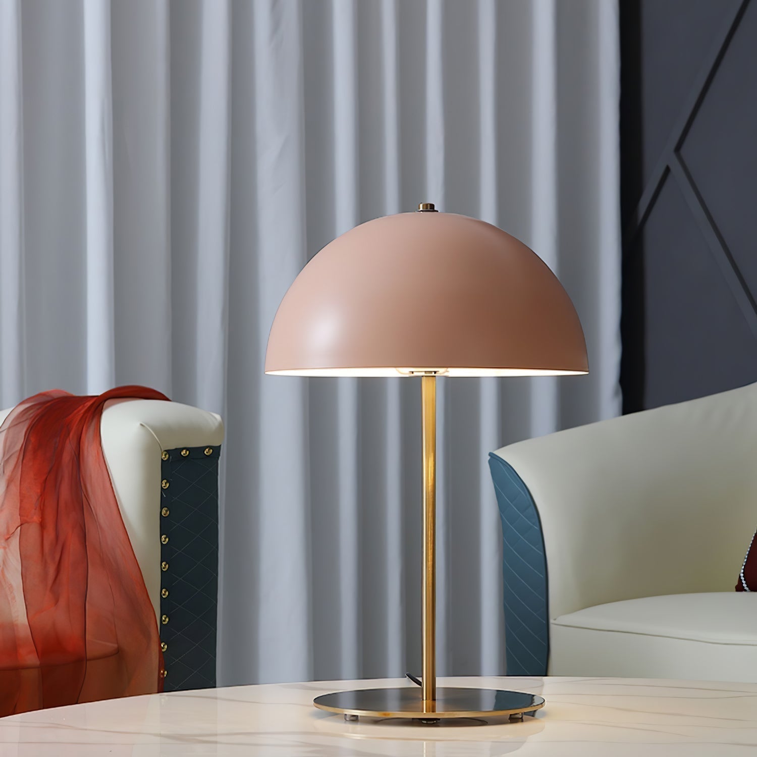 Zephen Acrylic Scandinavian Table Lamp - Neutral Decor