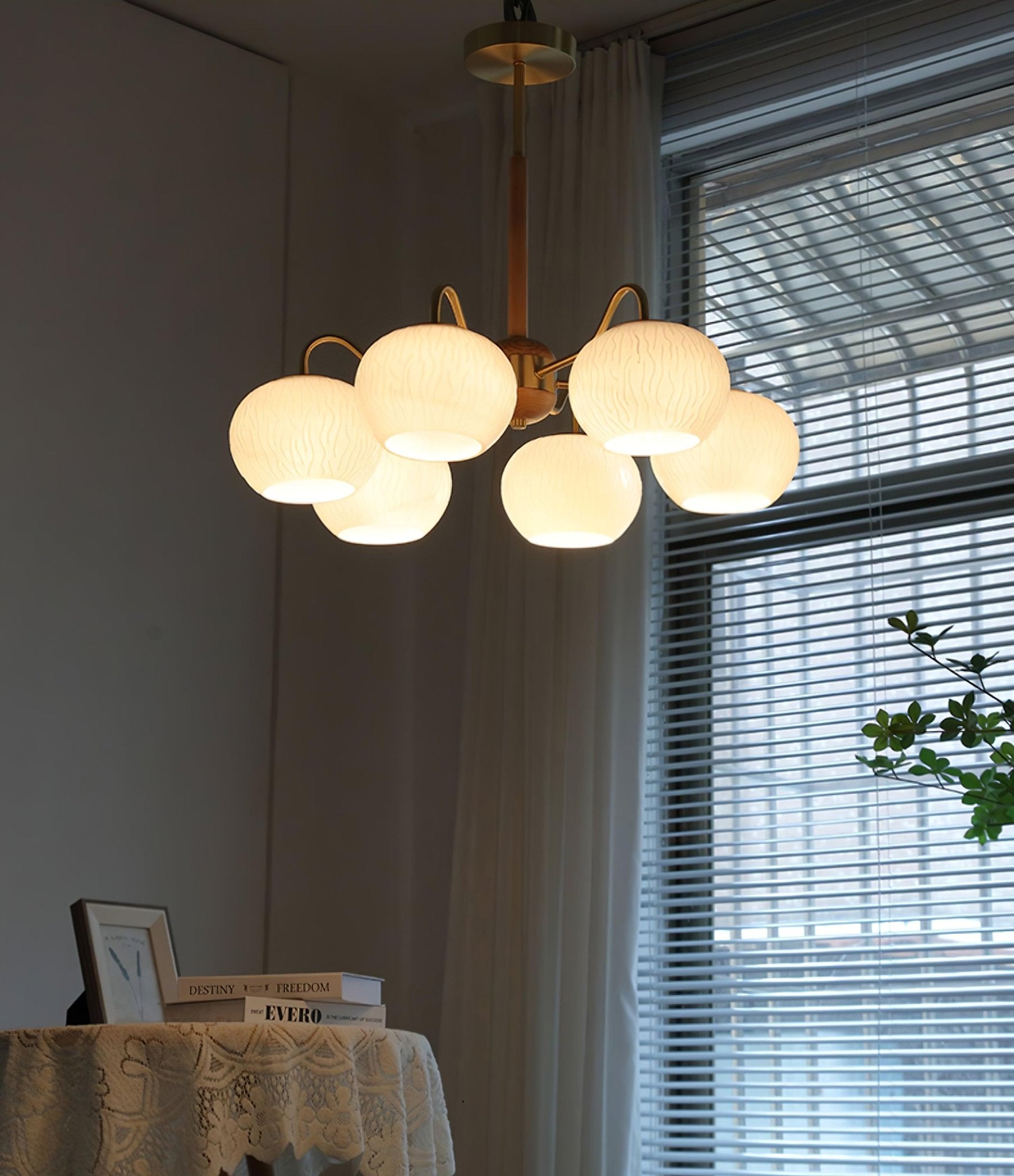 Elyra Elegant Wood Chandelier