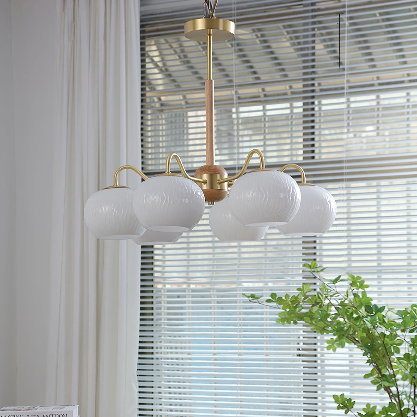 Elyra Elegant Wood Chandelier