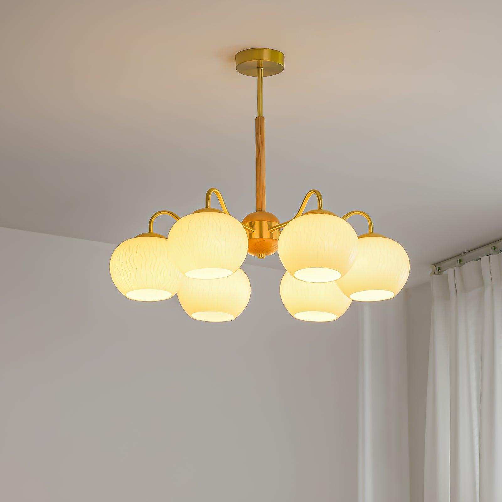 Elyra Elegant Wood Chandelier