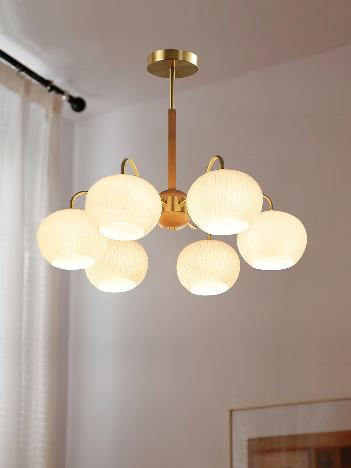 Elyra Elegant Wood Chandelier