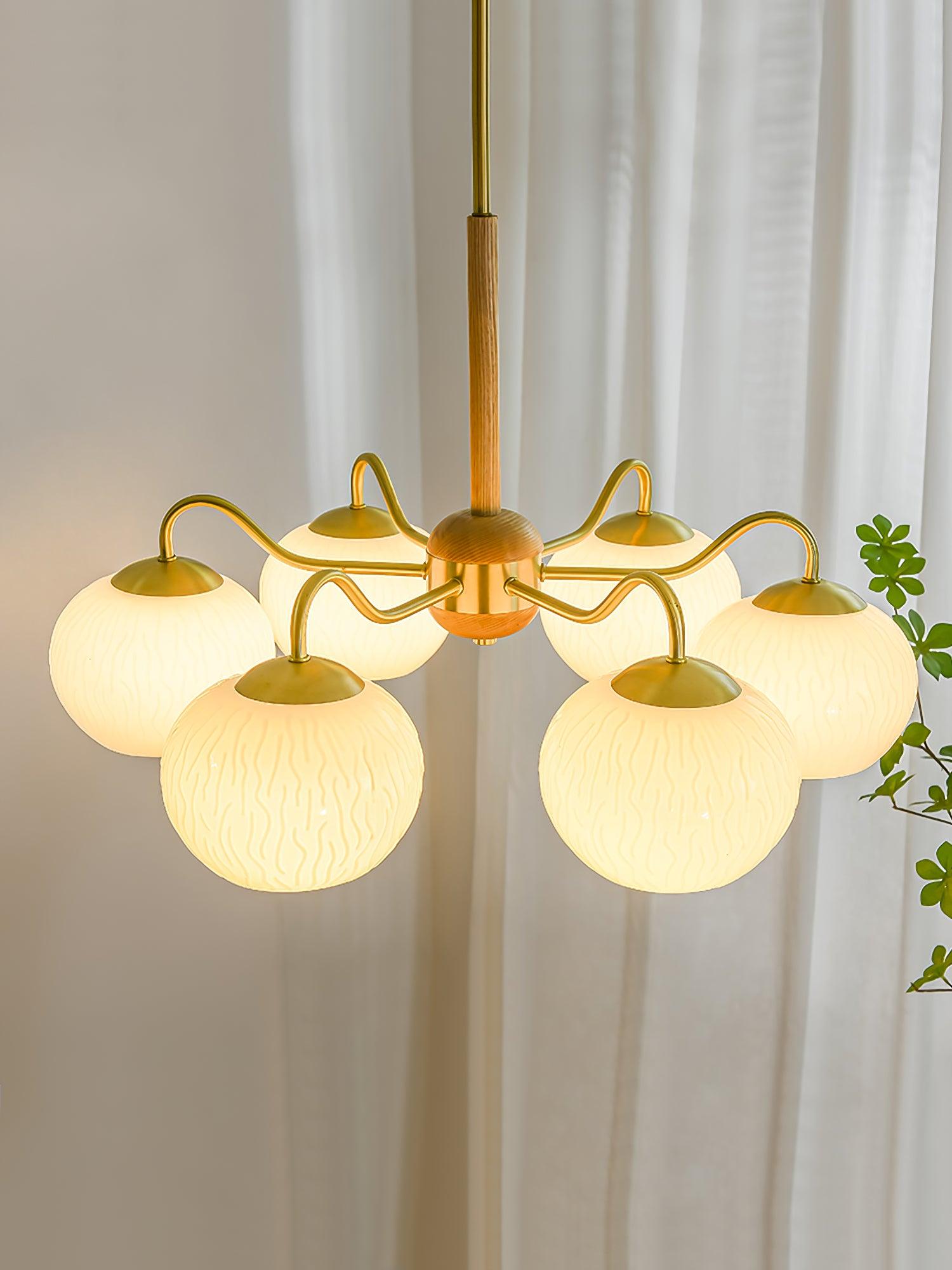 Elyra Elegant Wood Chandelier