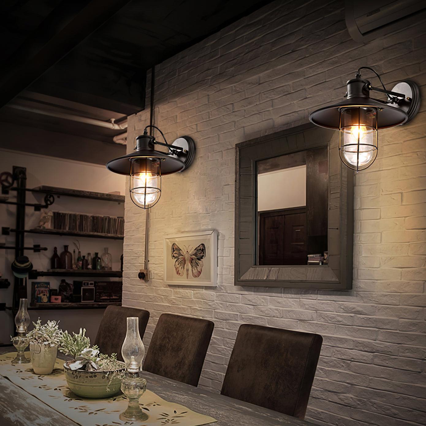 Eiraniella Abnormal Harbour Industrial Glass Wall Light