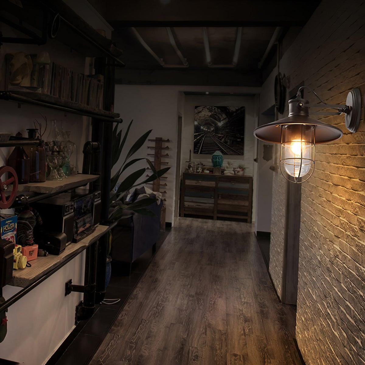 Eiraniella Abnormal Harbour Industrial Glass Wall Light