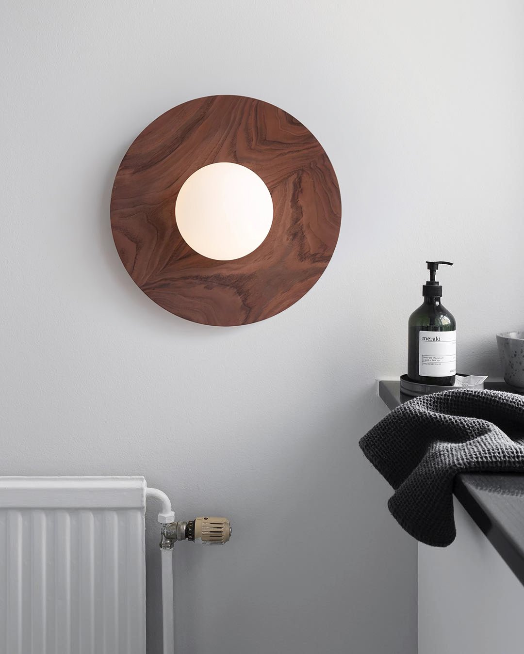 Eloza Modern Minimalist Wooden Glass Wall Light