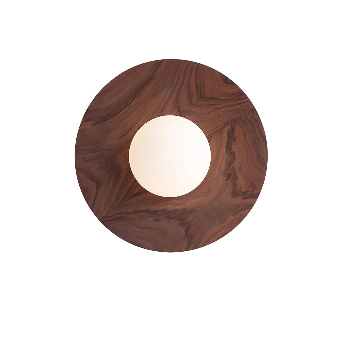 Eloza Modern Minimalist Wooden Glass Wall Light
