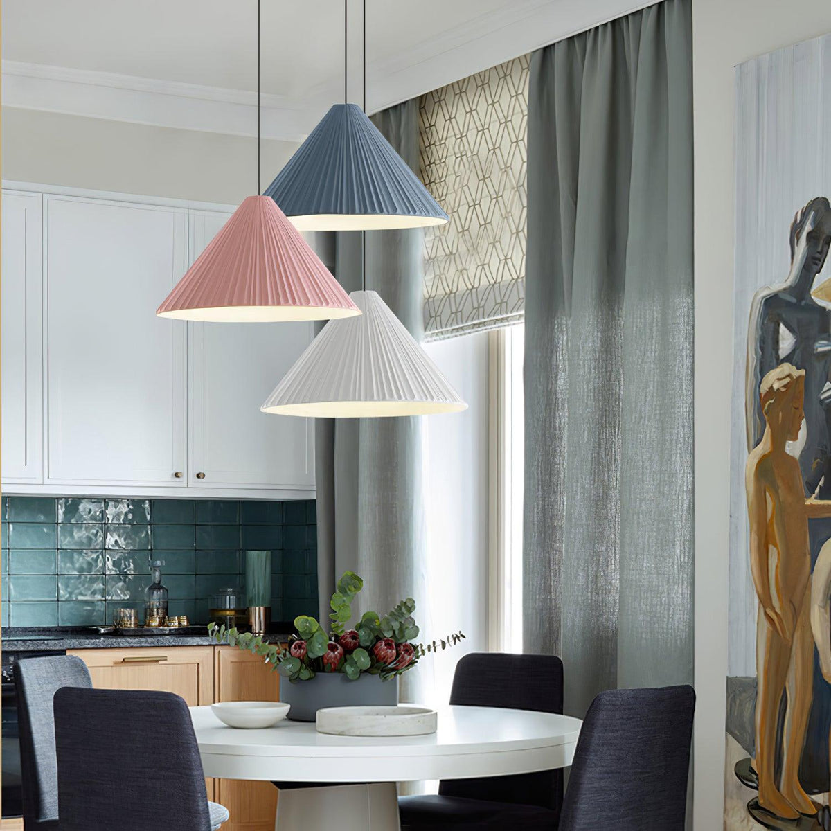 Cone Hat Resin Pendant Lamp