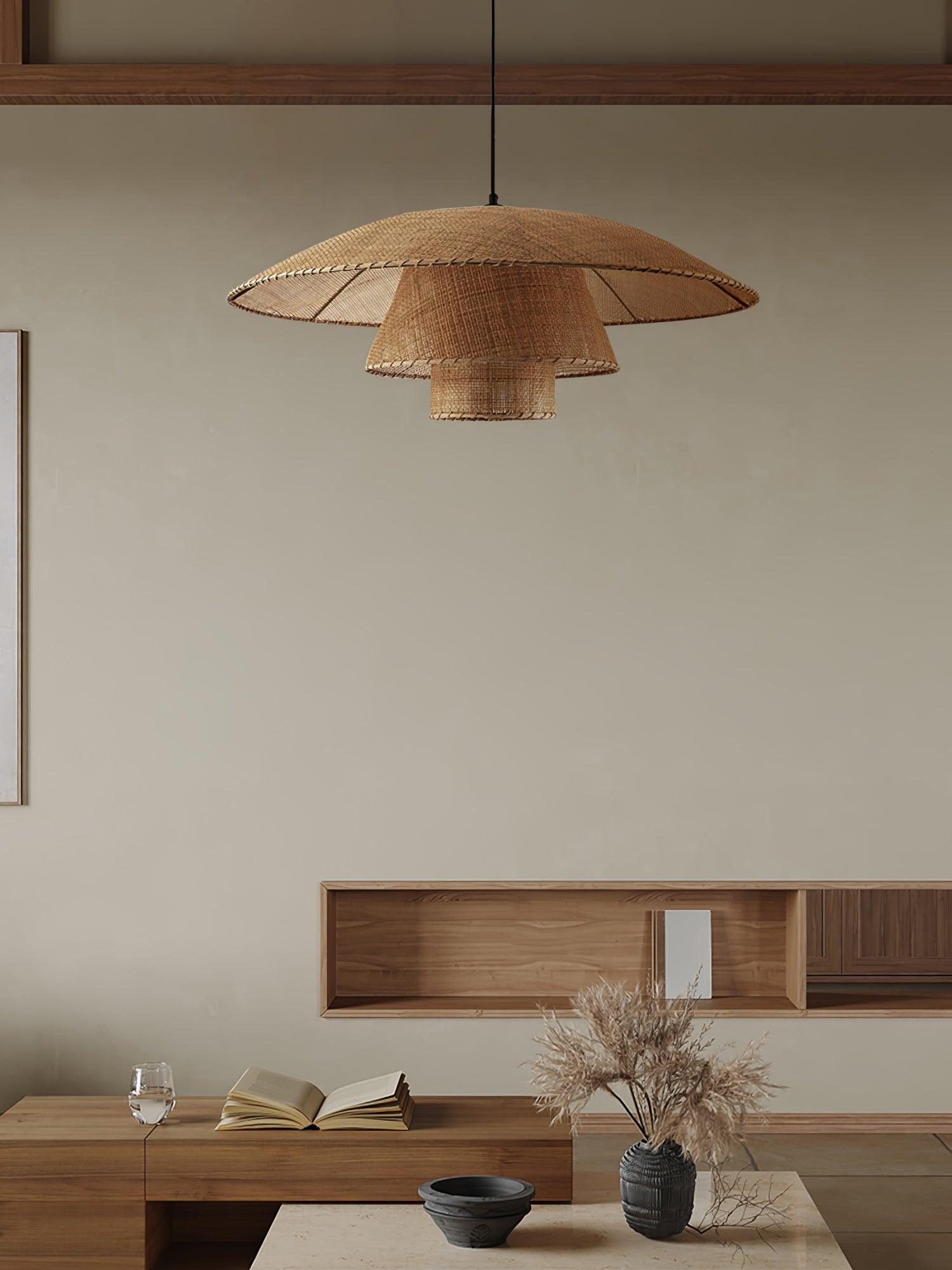 Arixu Rattan Vintage Pendant Lamp