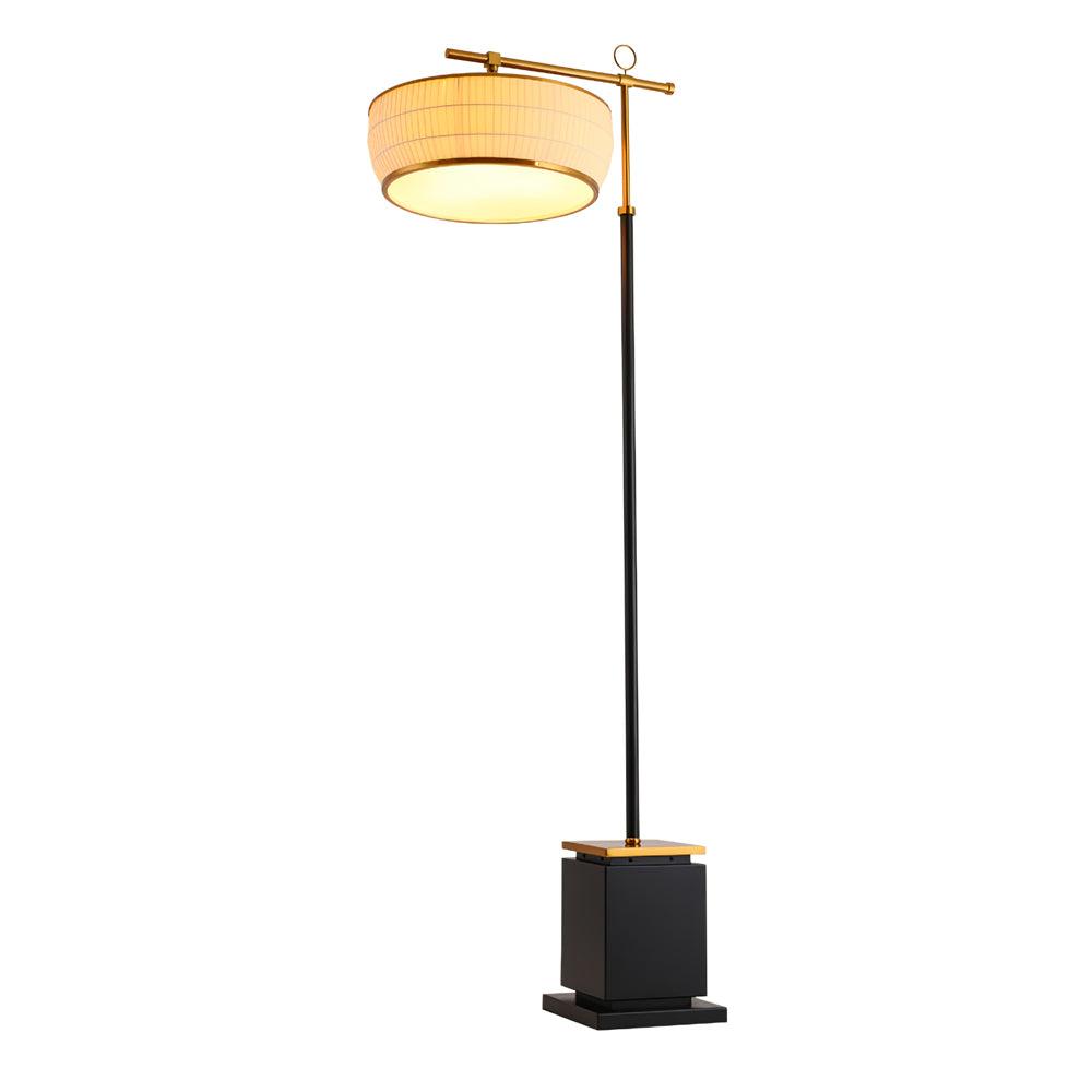 Kenneth Modern Fabric Floor Lamp - Neutral Decor