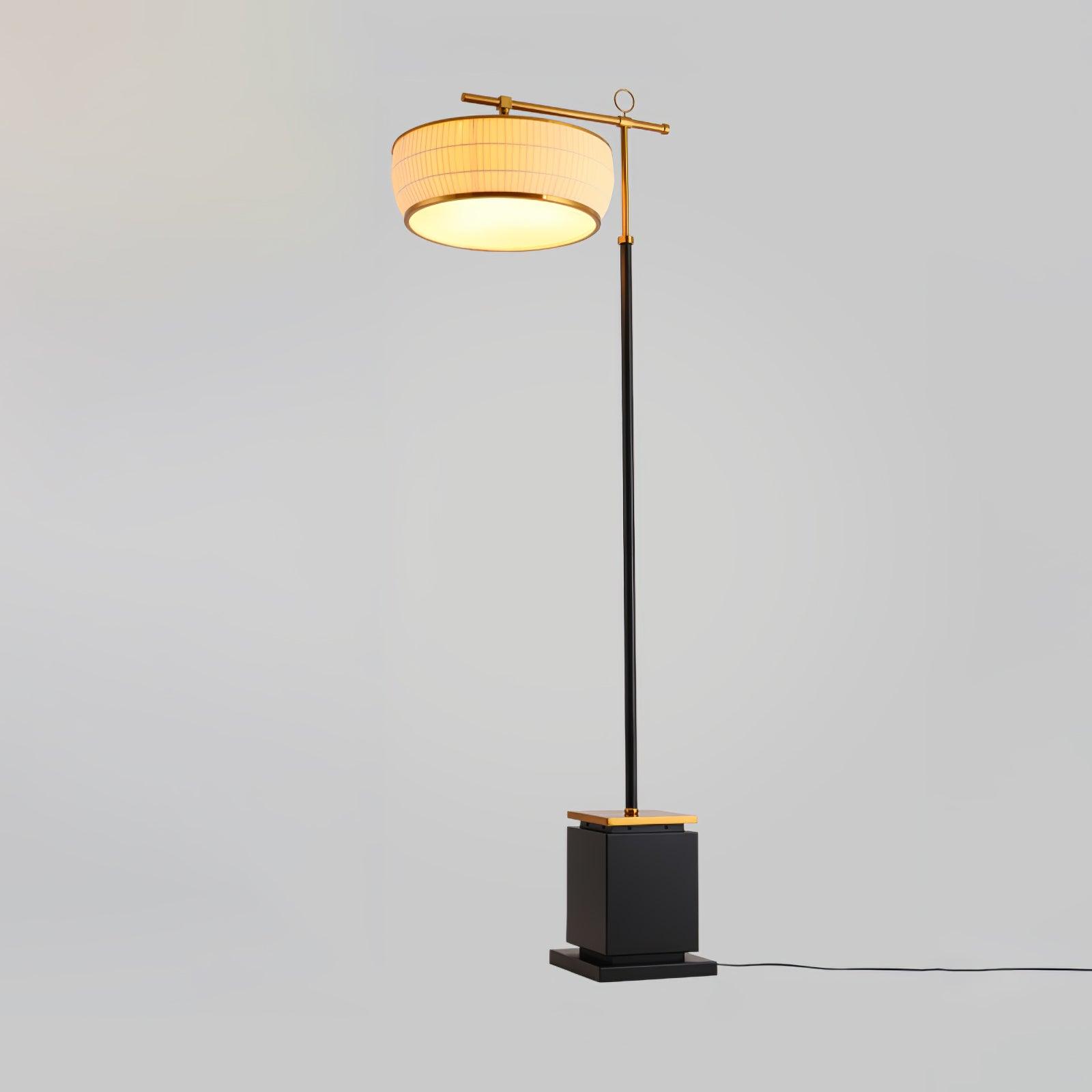 Kenneth Modern Fabric Floor Lamp - Neutral Decor