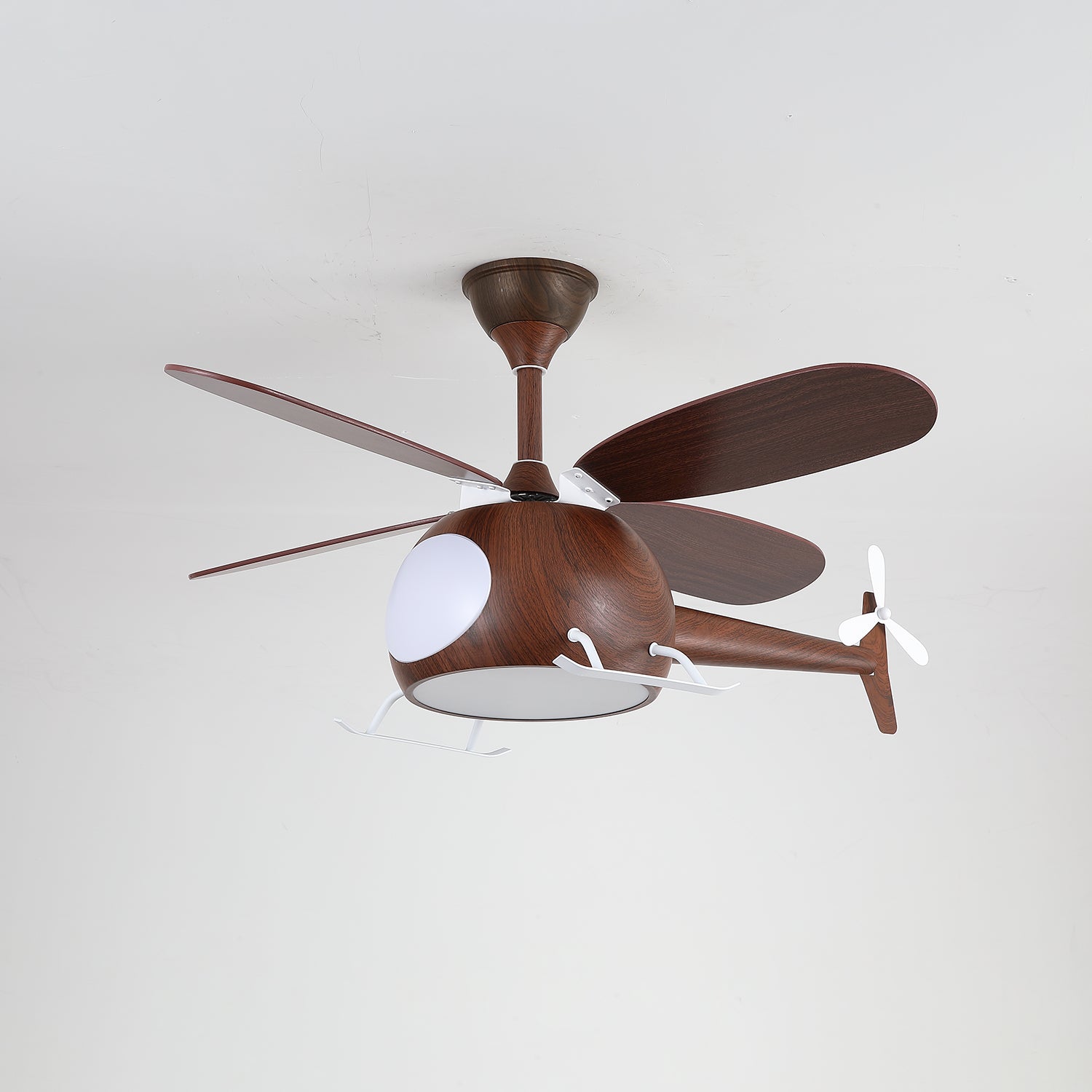 Aviara Modern Wood Ceiling Fan Light - Neutral Decor
