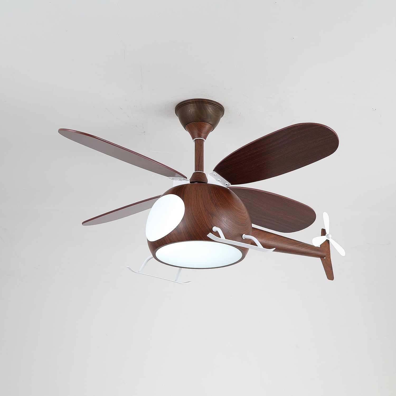 Aviara Modern Wood Ceiling Fan Light - Neutral Decor