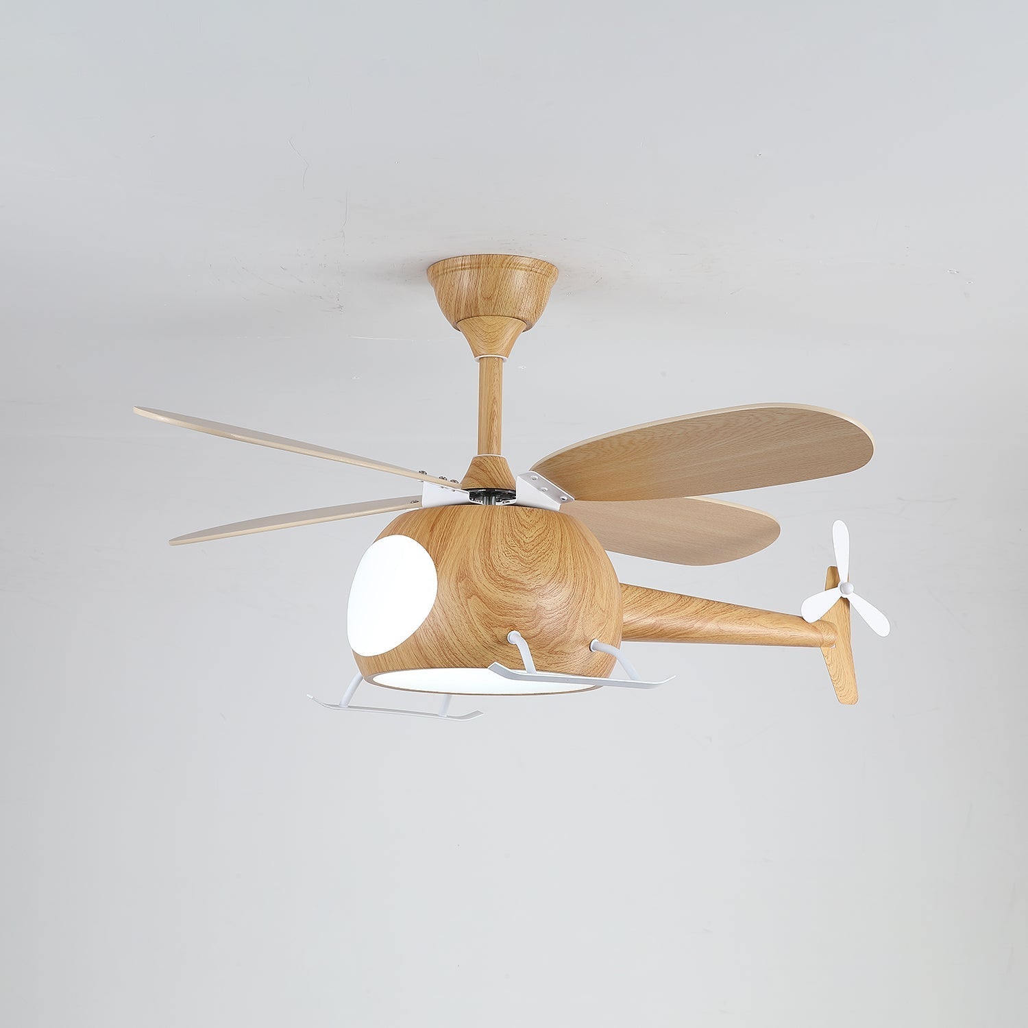 Aviara Modern Wood Ceiling Fan Light - Neutral Decor