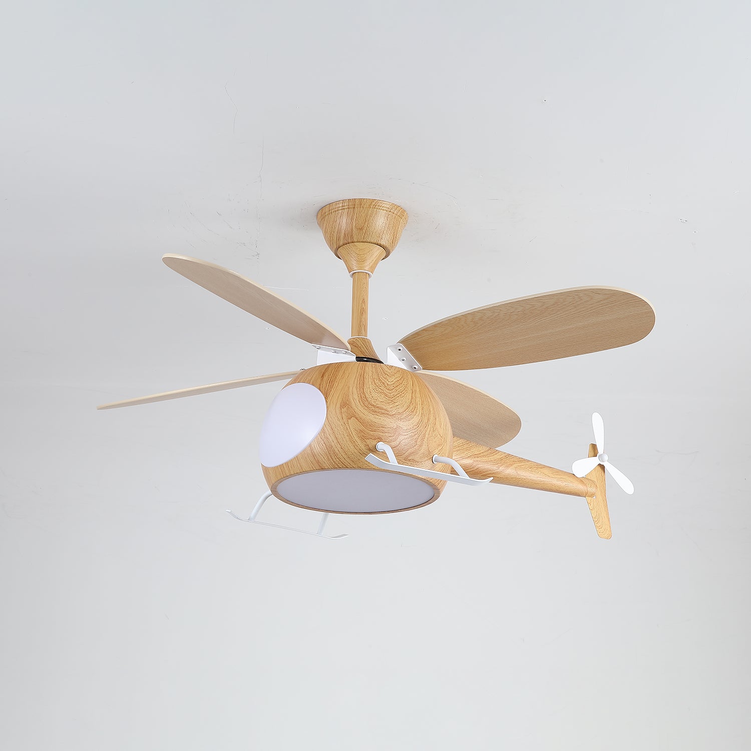 Aviara Modern Wood Ceiling Fan Light - Neutral Decor