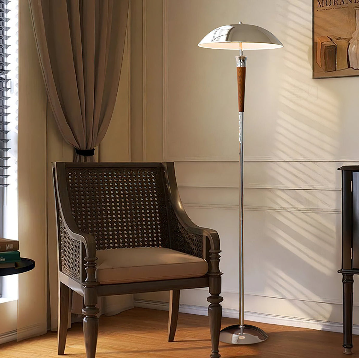 Viraivelle Retro Chrome Floor Lamp