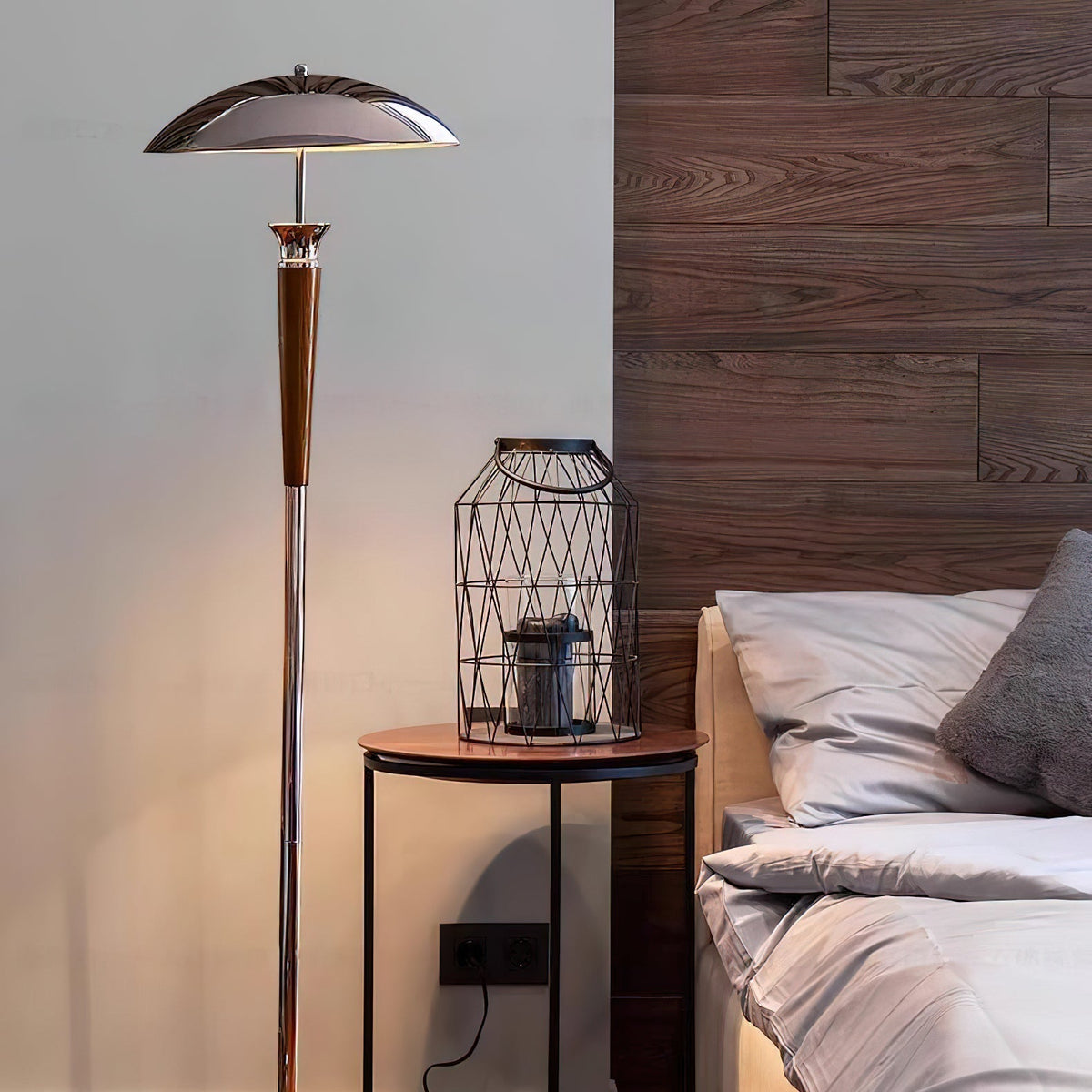 Viraivelle Retro Chrome Floor Lamp
