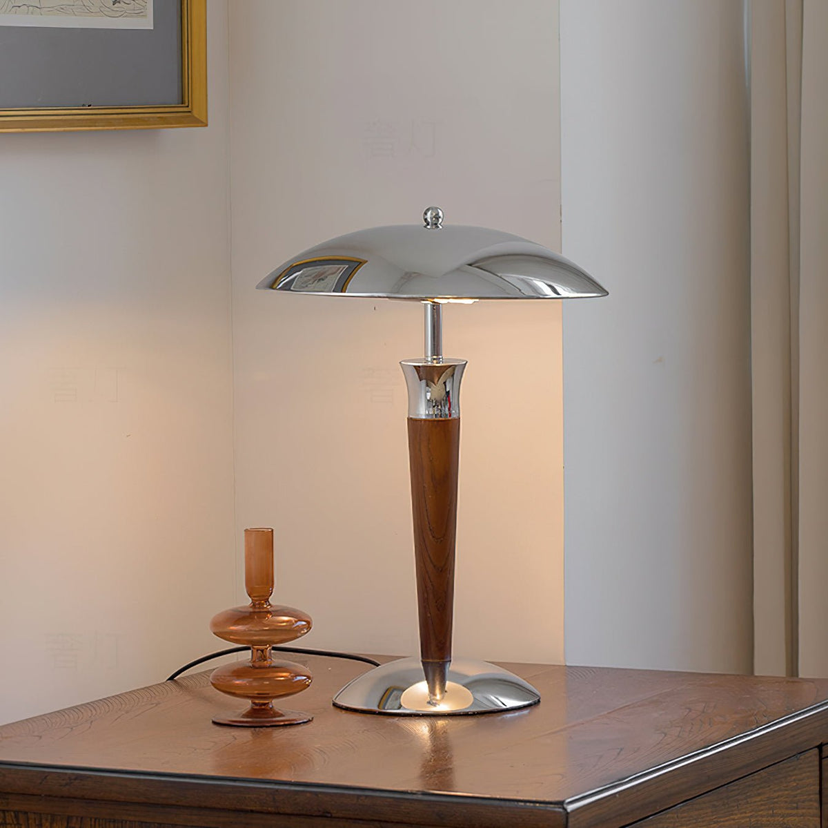 Viraivelle Retro Chrome Floor Lamp