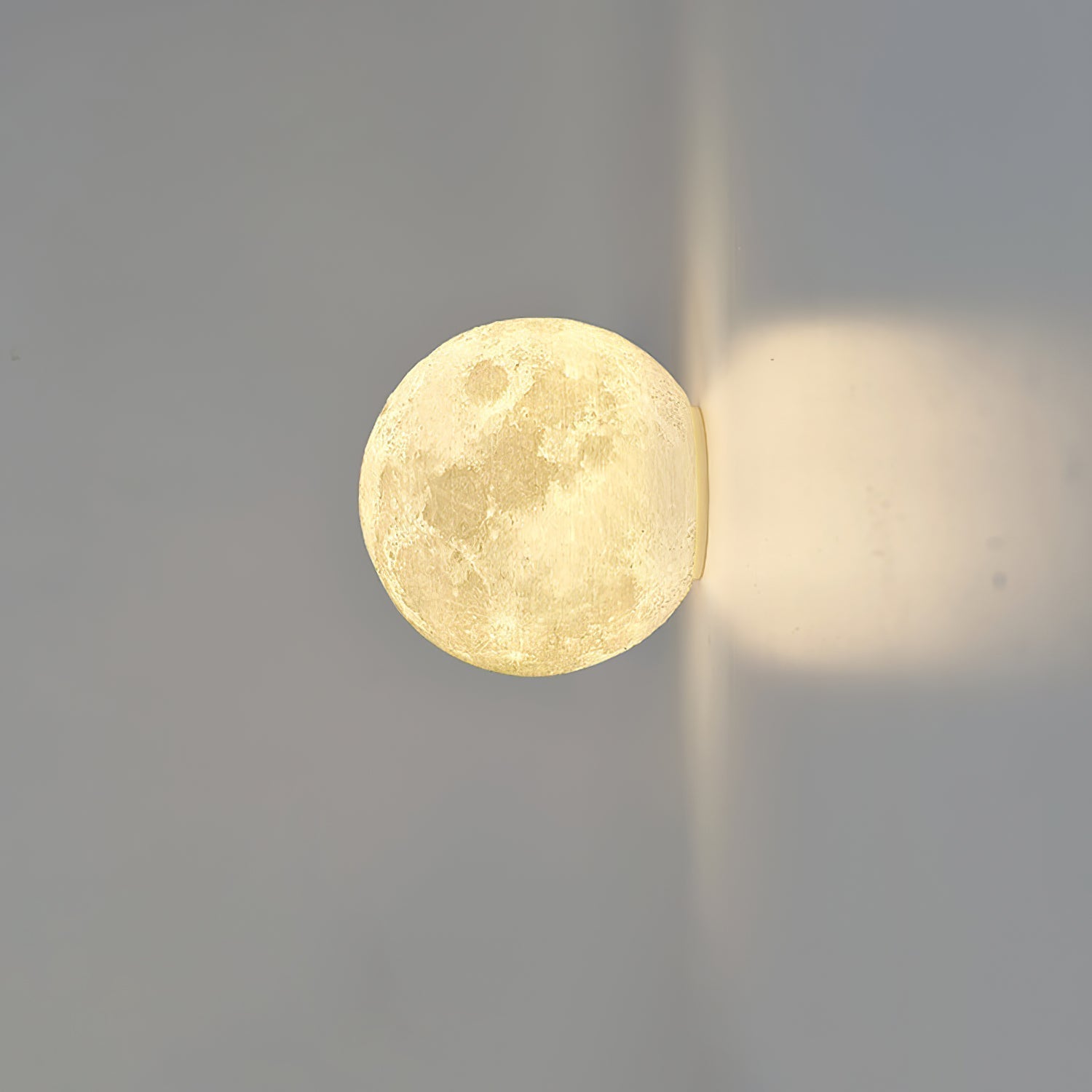 Olsolan Nordic Art Moon 3D Plastic Wall Lamp