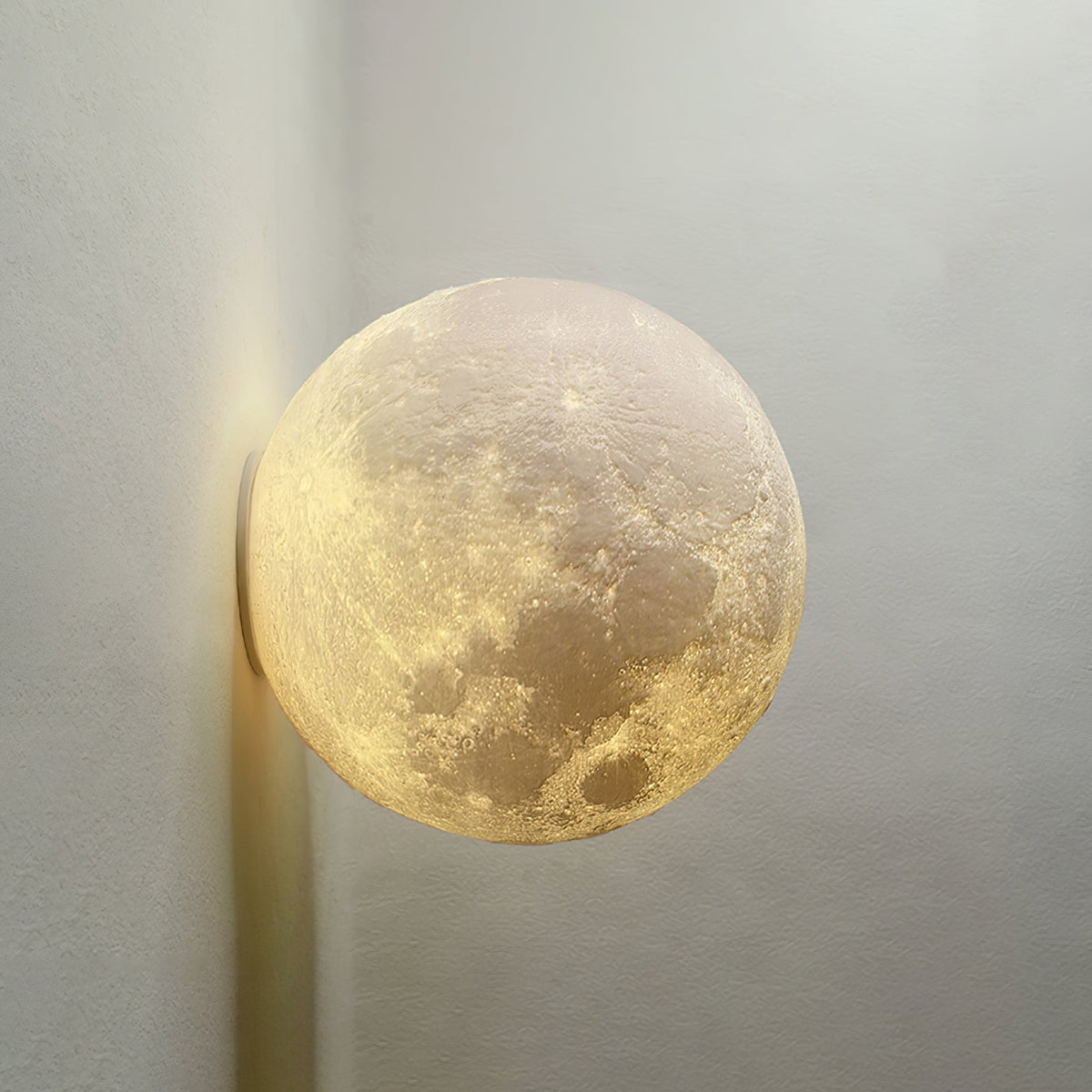Olsolan Nordic Art Moon 3D Plastic Wall Lamp