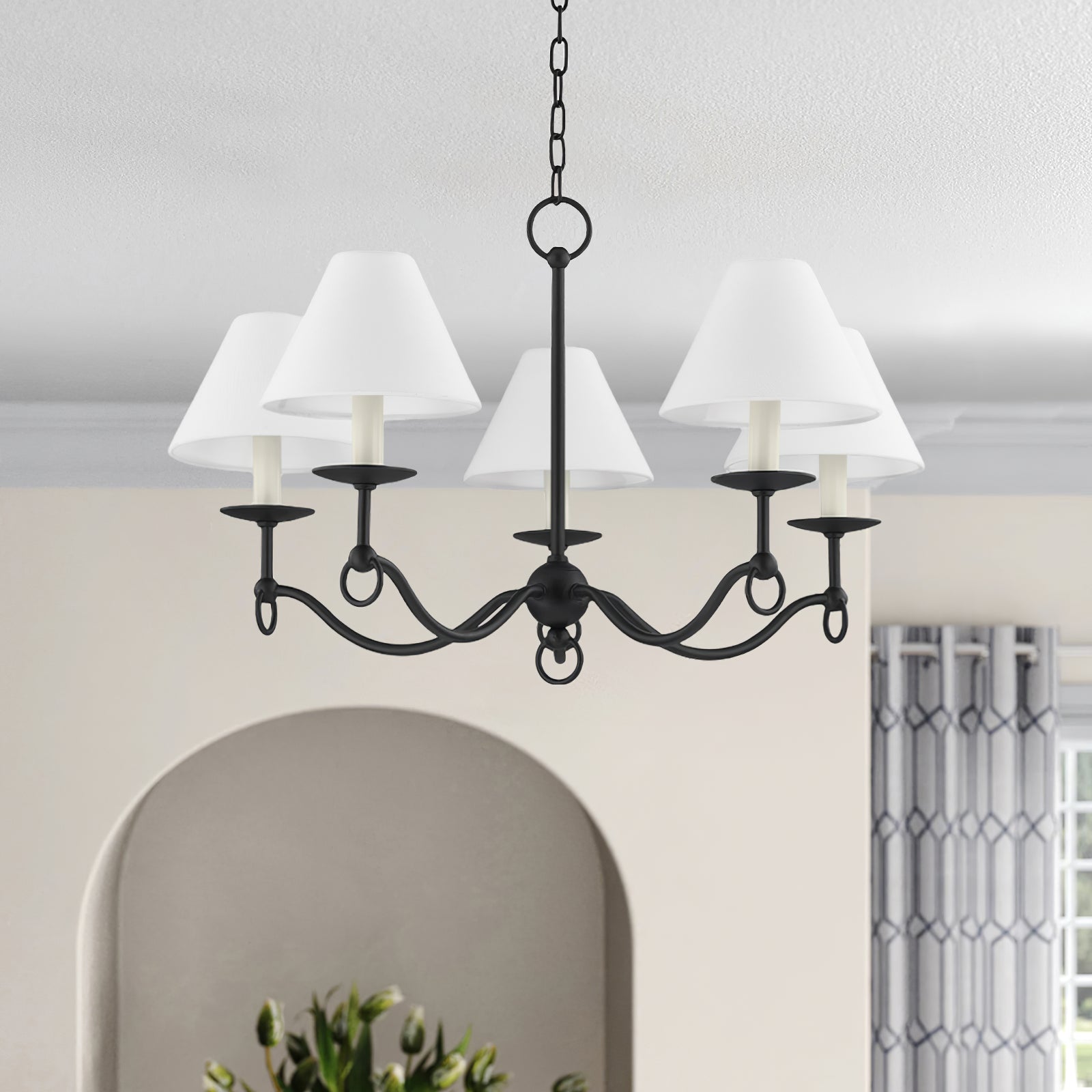 Selirira Chandelier Curved Arms Vintage