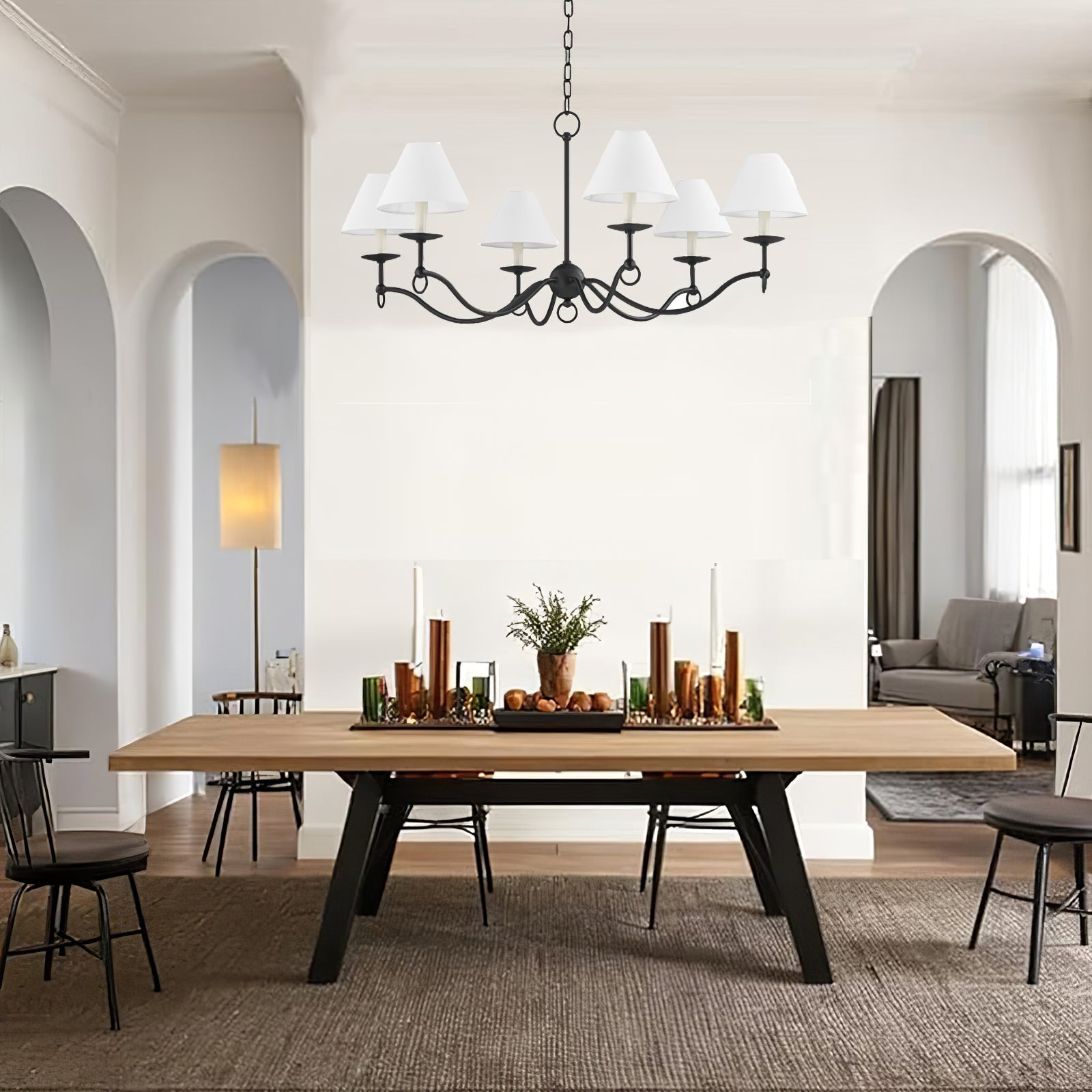 Selirira Chandelier Curved Arms Vintage