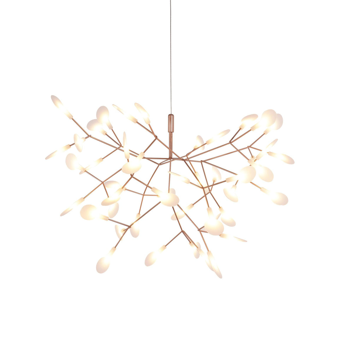 Auroreon Chandelier Rose Gold Firefly LED Branch