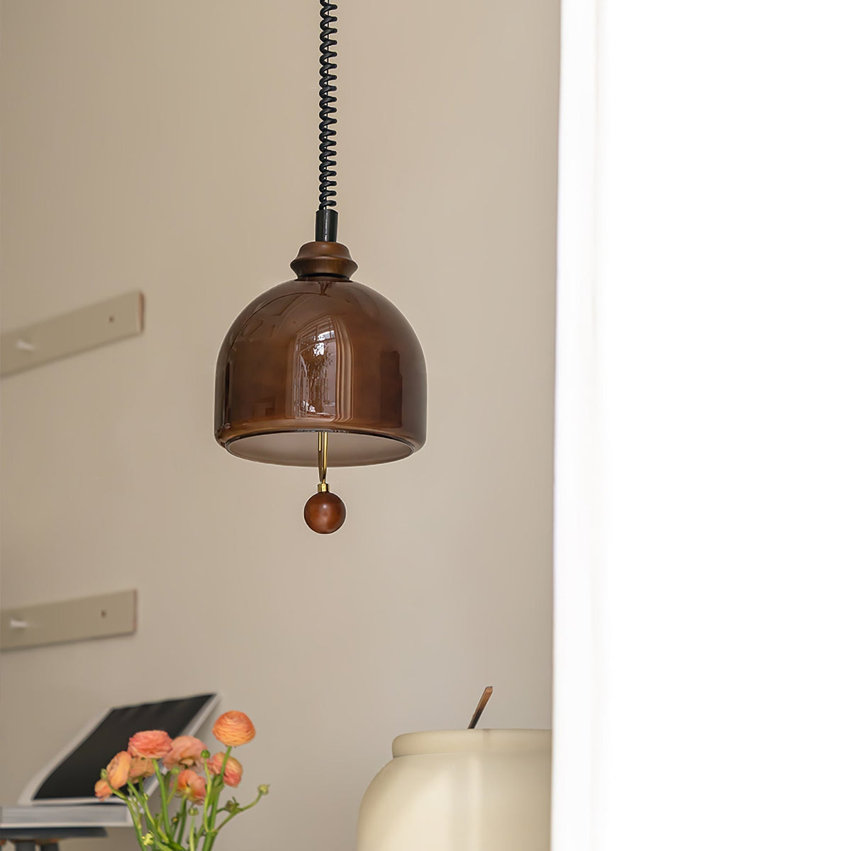 Elveise MInimalist Wood Pendant Light