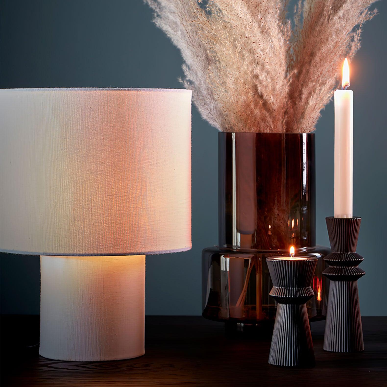 Kaleb Minimalist Fabric Table Lamp