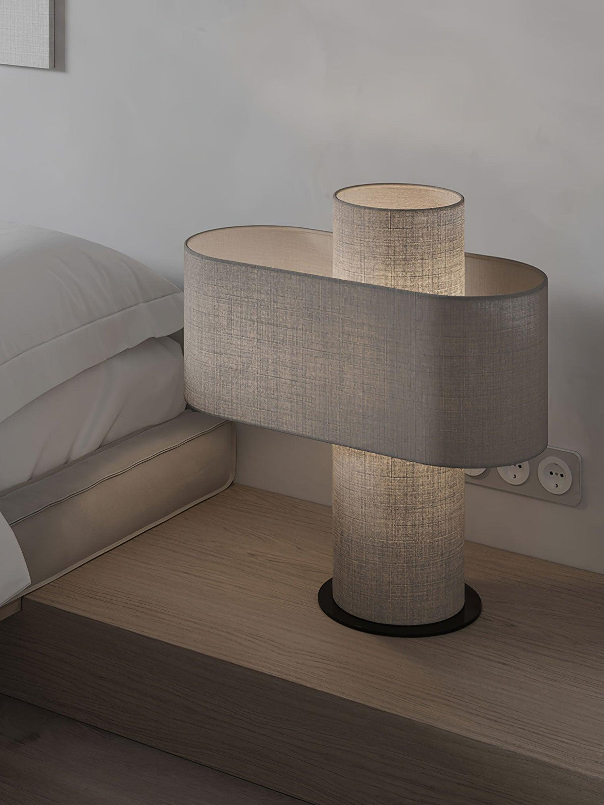 Eurvenil Minimalist Fabric Desk Lamp