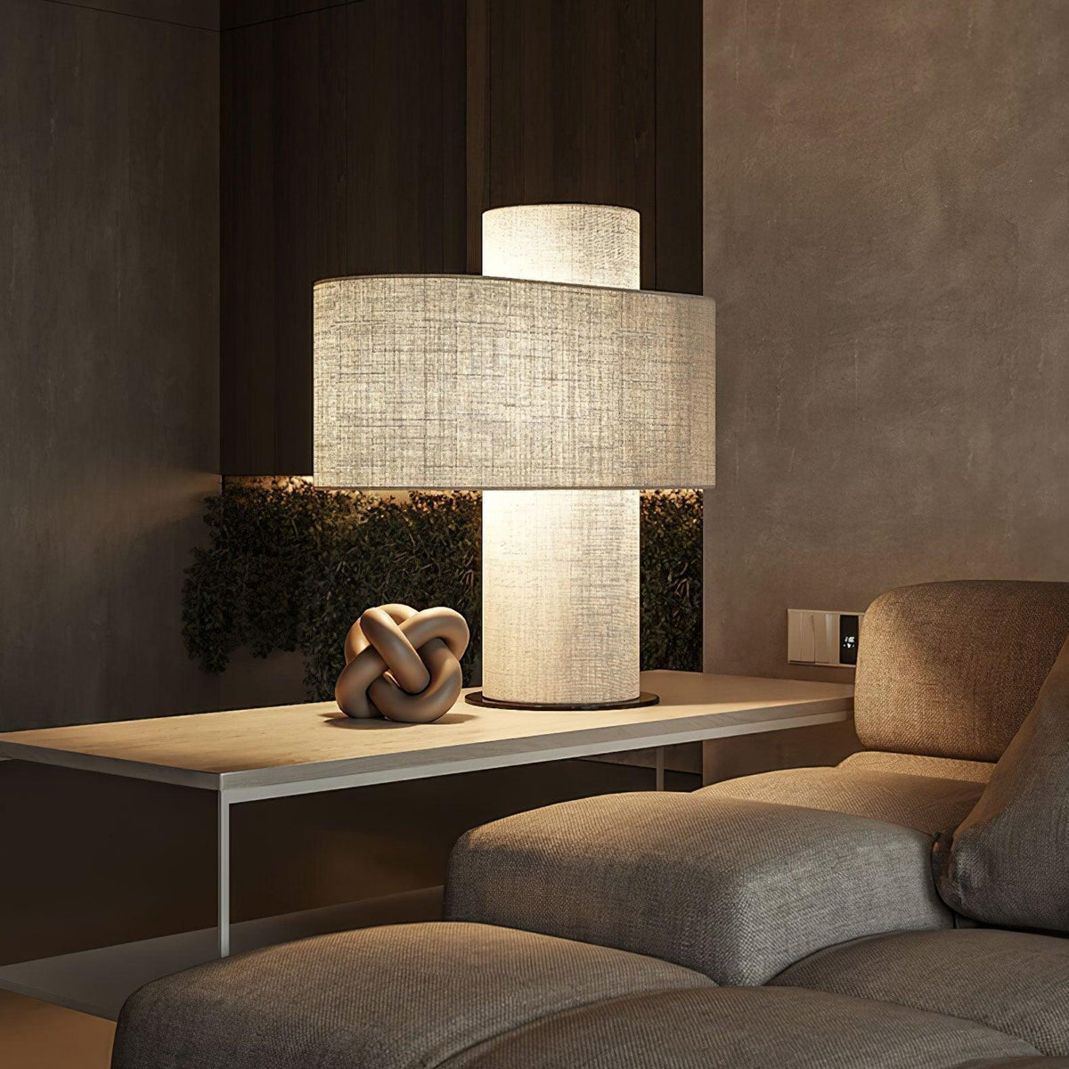 Eurvenil Minimalist Fabric Desk Lamp