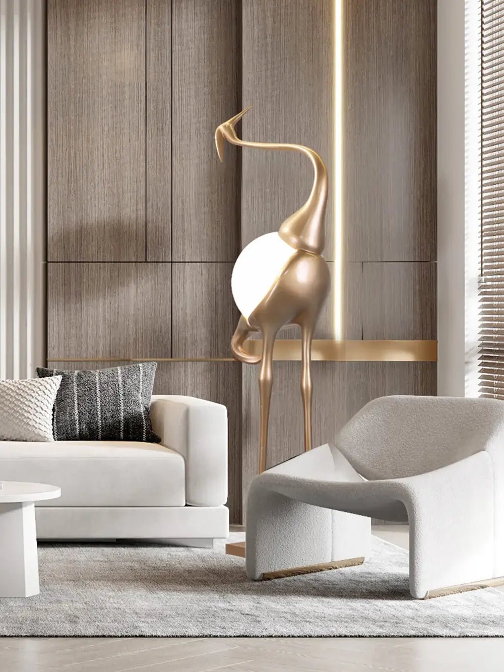 Uraearae Crane Shaped Wall Sconce