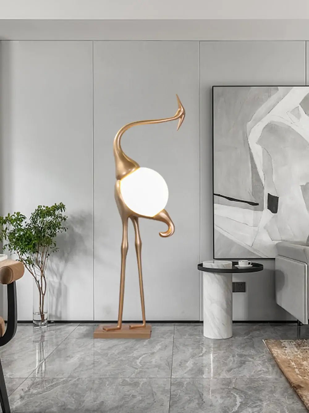 Uraearae Crane Shaped Wall Sconce