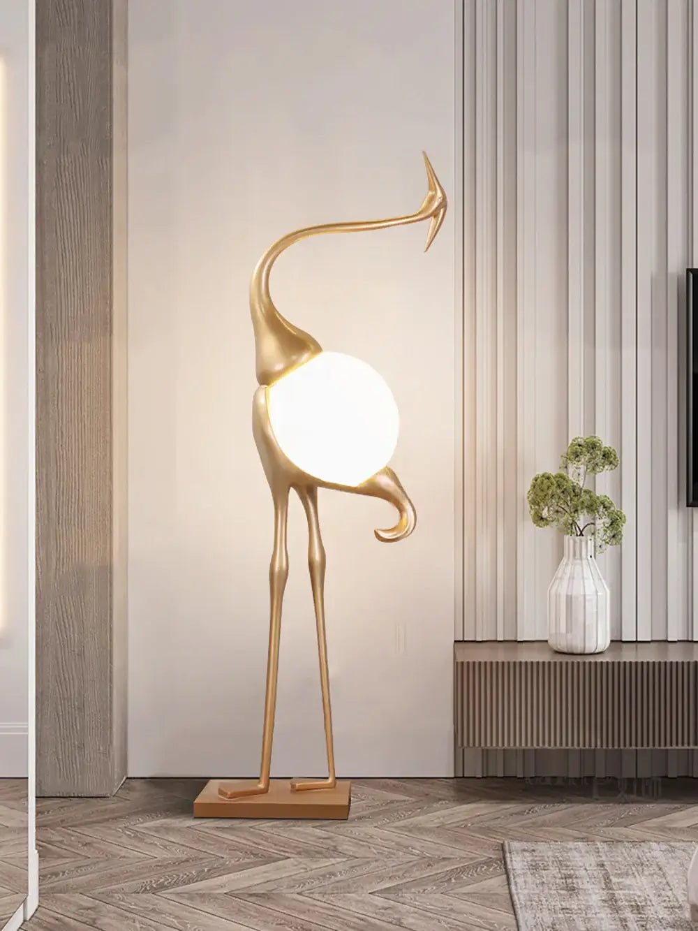 Uraearae Crane Shaped Wall Sconce