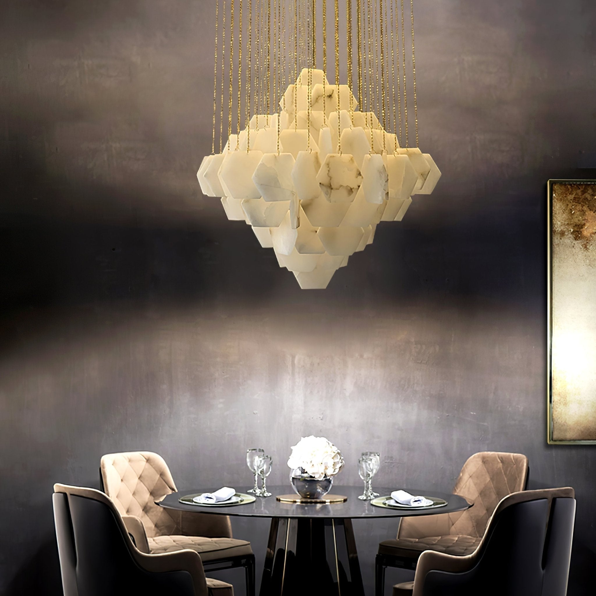 Avenanena Luxury Alabaster Chandelier