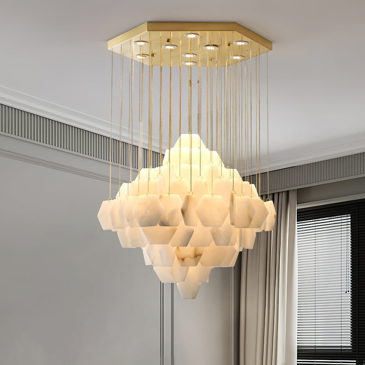 Avenanena Luxury Alabaster Chandelier