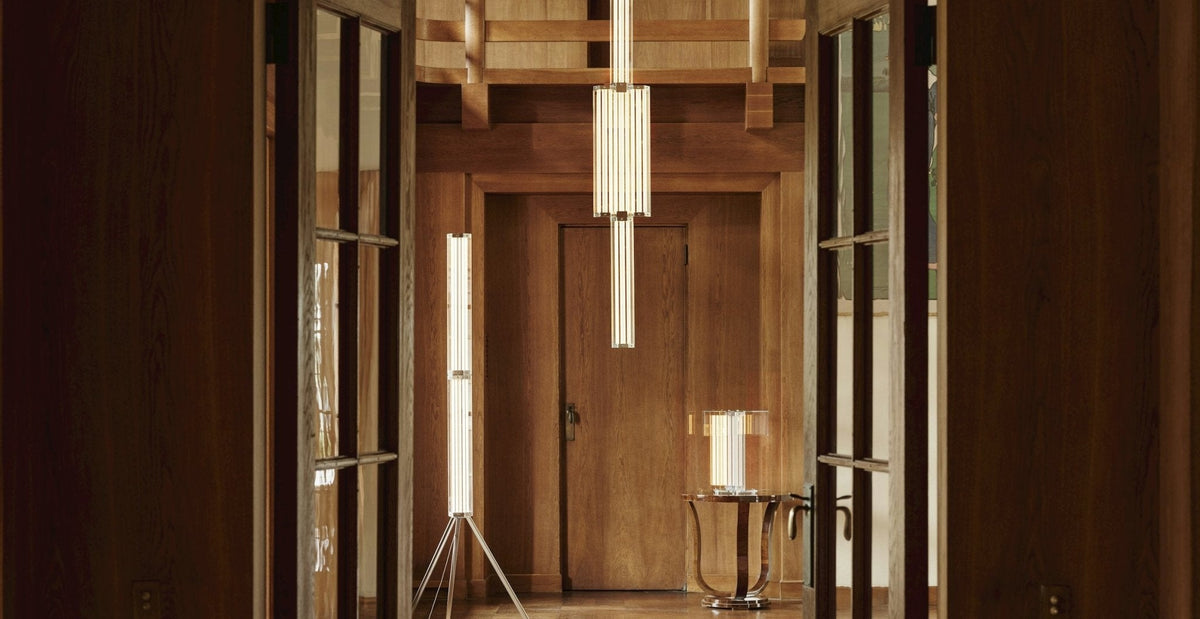 Hexagonal Glass Pendant Lamp