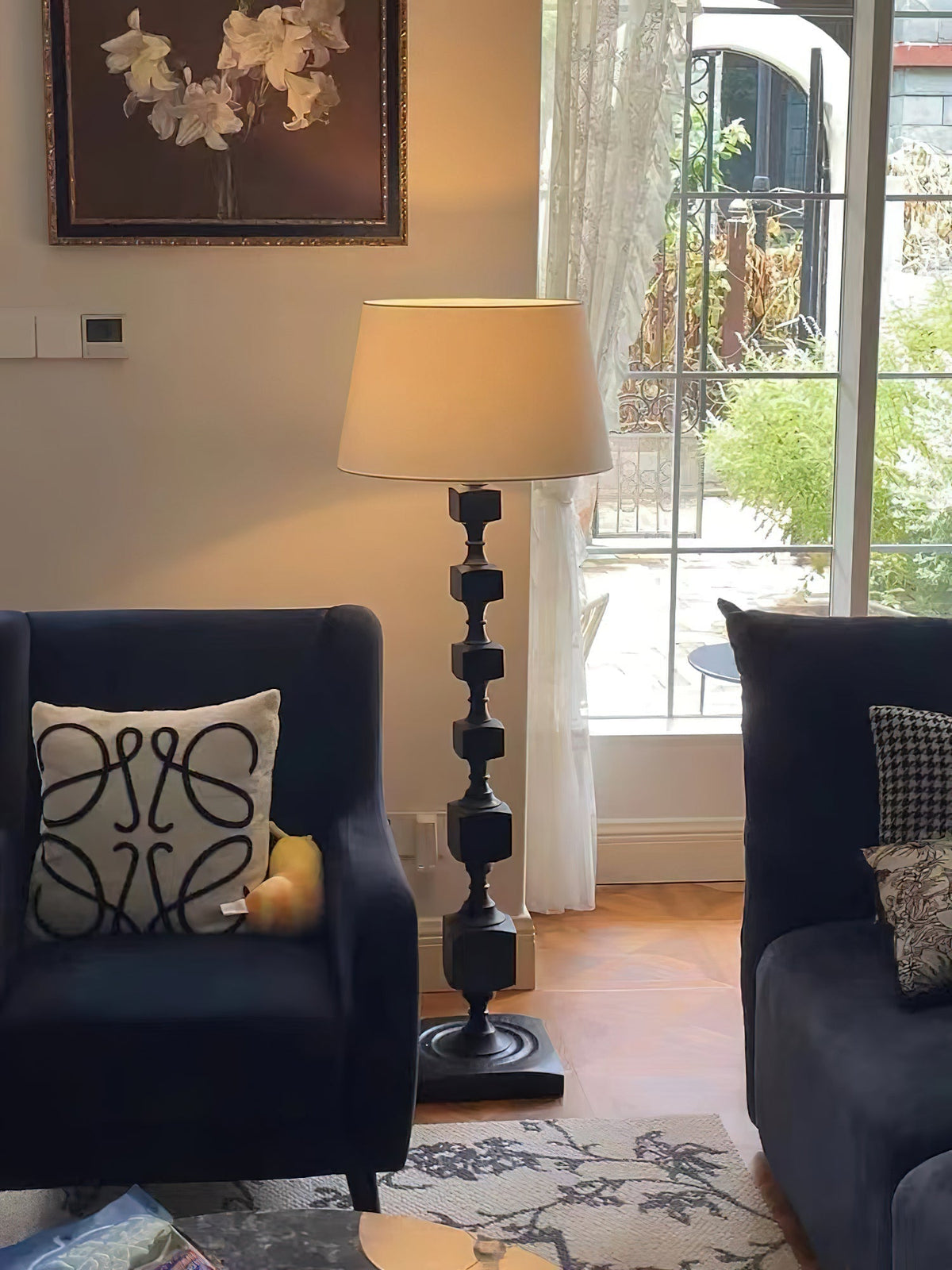 Sylarelle Hexas Wood Floor Lamp