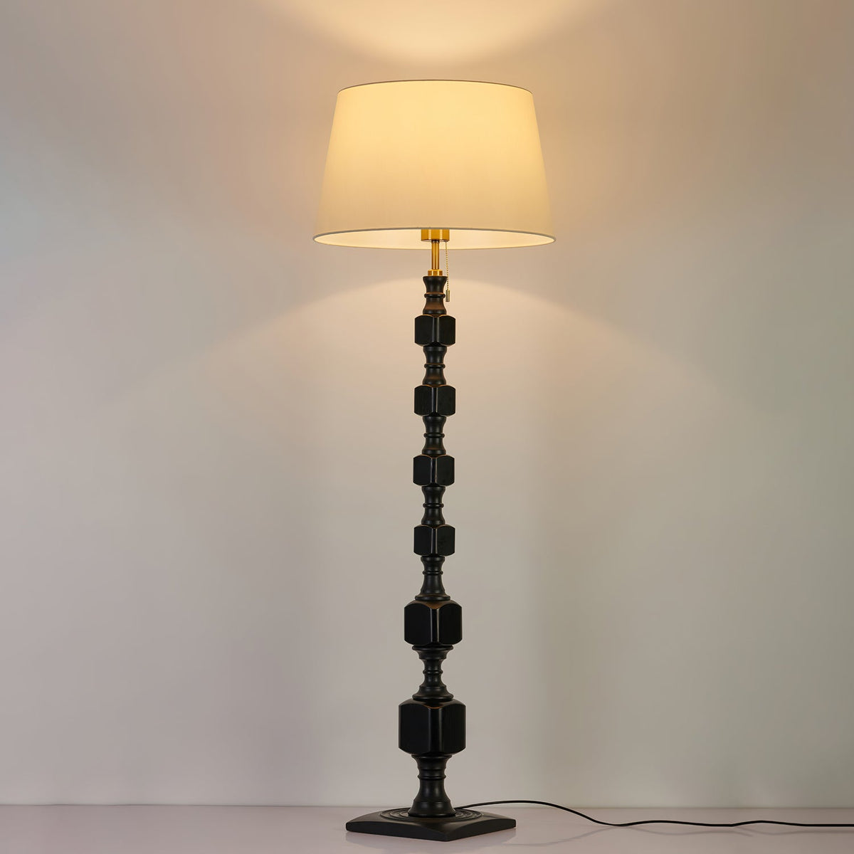 Sylarelle Hexas Wood Floor Lamp