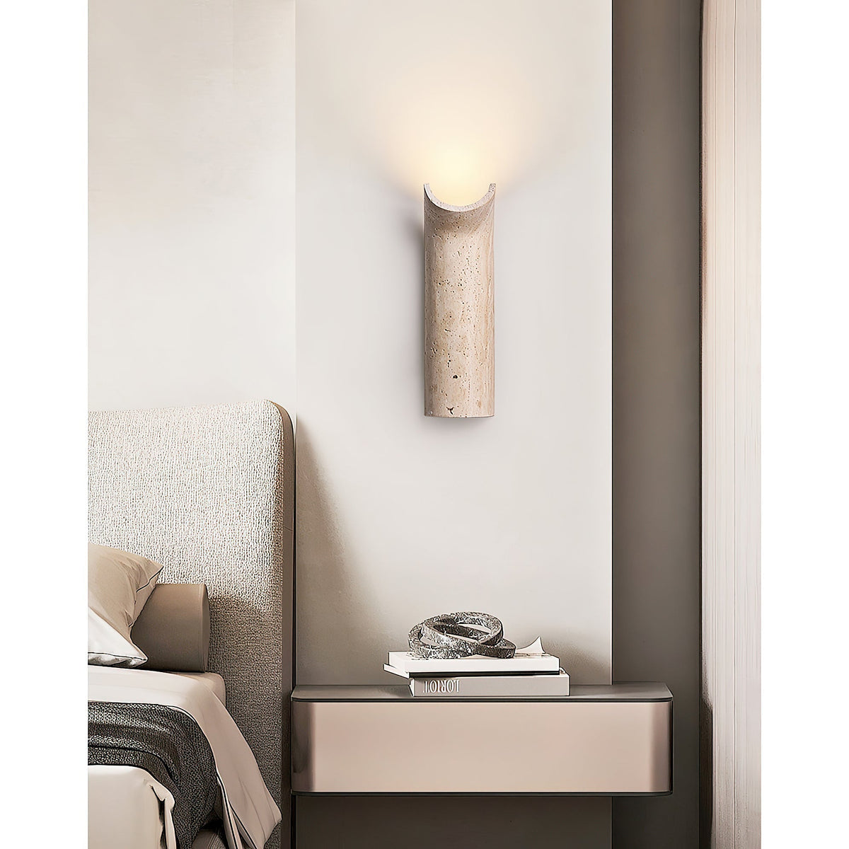 Tula Travertine Wall Lamp
