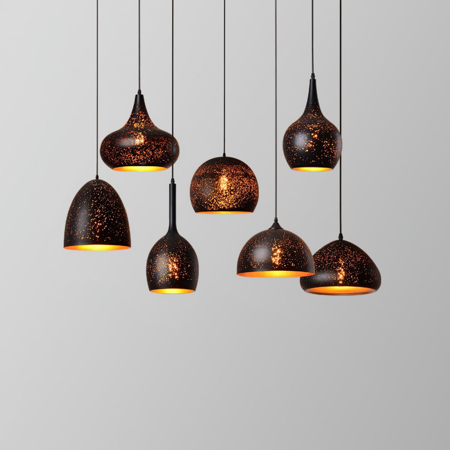 Solara Pendant Lamp Hollow Industrial Vintage - Neutral Decor